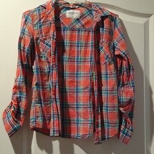 Plaid Button-Up